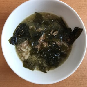 韓国風　わかめスープ